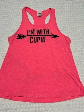 PINK Victoria’s Secret Women’s Tank Top Size XS  “I'm With Cupid” Sleeveless